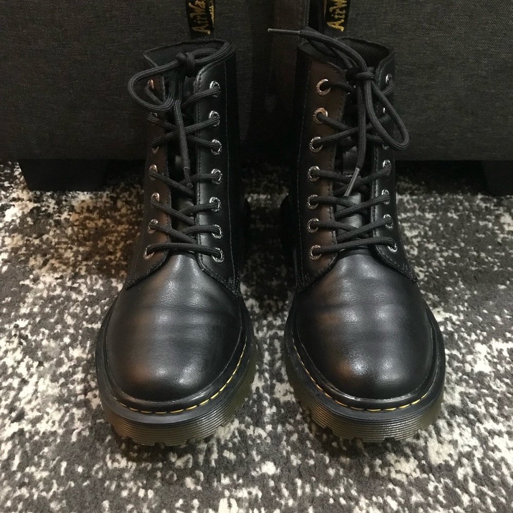 Dr. Martens Luana Combat Boots -  Black - Women’s Size 8